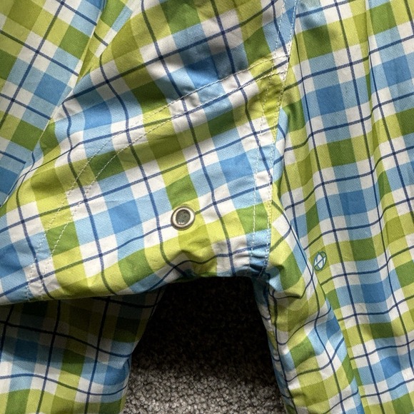 Vintage ENYCE Windbreaker Hoodie Mens XL Plaid Stripe Y2K 90s Full Zip Snap RARE - Picture 9 of 16